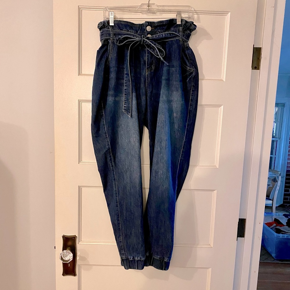 Almost Famous paper bag jeans